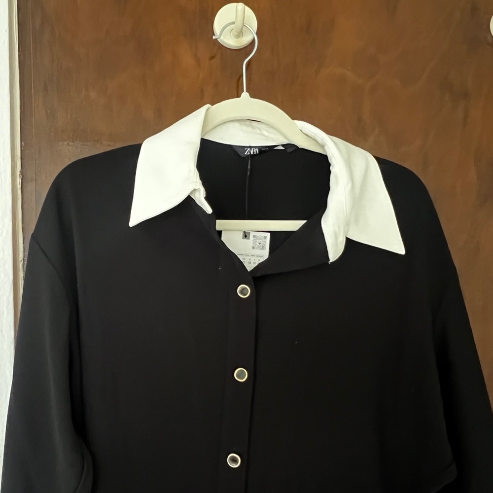 Black Zara dress, never worn, new with tags, size M